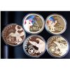 Image 1 : (5) COLOSSAL COMMEMORATIVE COINS PROOF!
