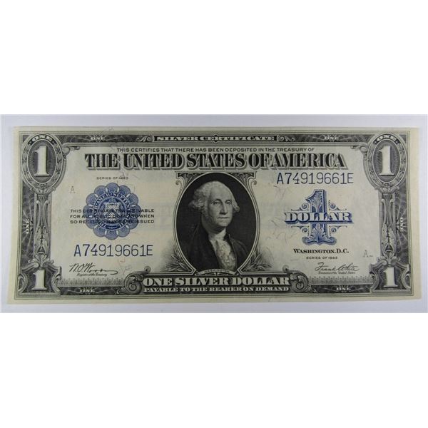 1923 AU $1 U.S. SILVER CERTIFICATE - LARGE SIZE