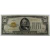 Image 1 : 1928 $50 U.S. GOLD on DEMAND NOTE