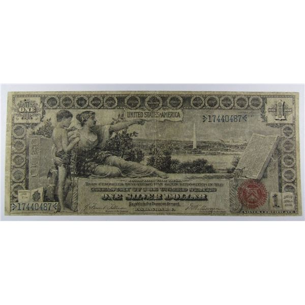 1896 $1 "EDUCATIONAL NOTE" U.S. CURRENCY
