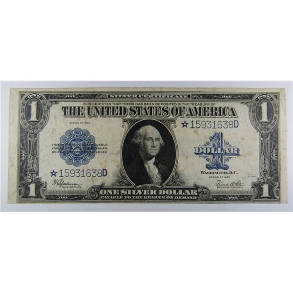 1923 $1 "STAR NOTE" SILVER CERTIFICATE