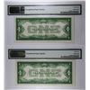 Image 2 : (2) PMG 64 1928 SILVER CERTS CONSECUTIVE #