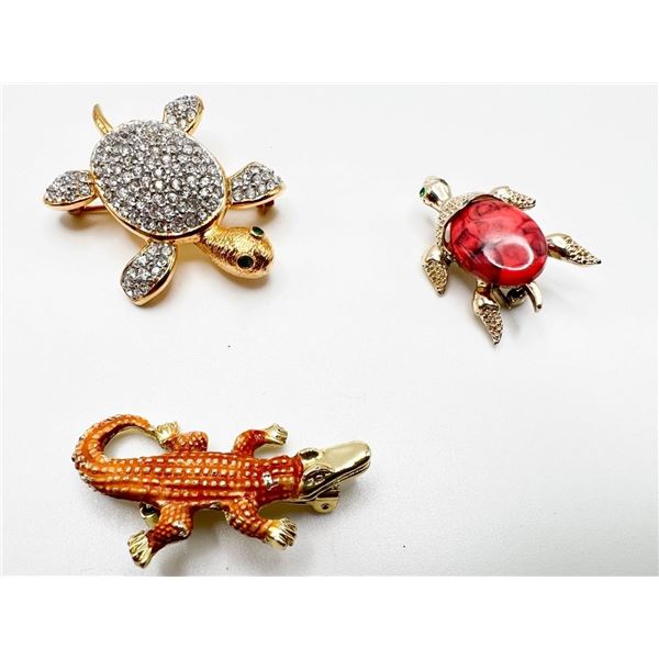 JOAN RIVERS RHINESTONE TURTLE W.