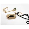 Image 3 : 2 NECKLACES W STONE PENDANT &