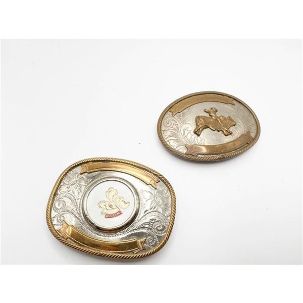 GERMAN SILVER REINDEER BUCKLE
