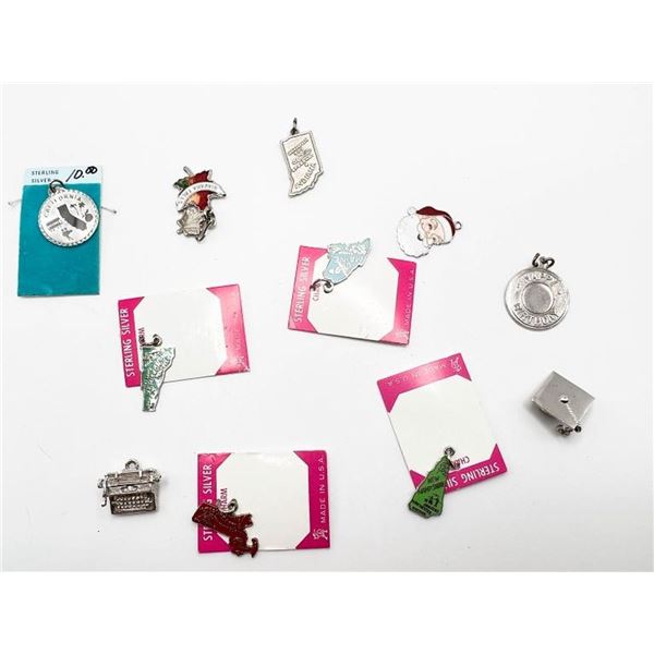 STERLING CHARM LOT