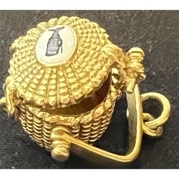 RARE 18 Karat Yellow Gold Nantucket Basket