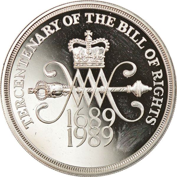 1989 GREAT BRITAIN SILVER PROOF 2 POUNDS CLAIM OF RIGHT BRILLIANT UNCIRCULATED