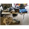 Image 1 : LOT OF CAMPING ITEMS, TENT, SLEEPING BAGS, MAT, WINTER COAT, BACKPACK , BLANKETS