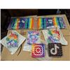 Image 1 : LOT OF NEW FIDGIT POPPER SILICONE DICE GAMES,  FIDGIT POPPERS WITH LOGOS, BABY YODA  AND MORE