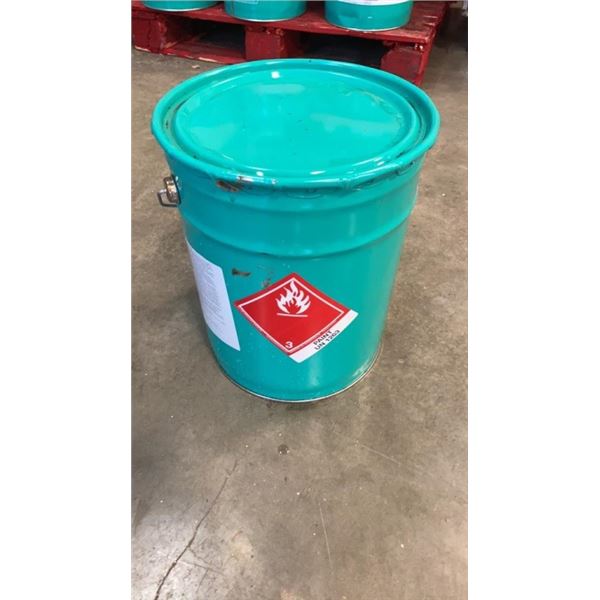 5 GALLON PAIL OF VULKEM 351 SINGLE COMPONENT 1 PART POLYURETHANE TOP COAT, GREY - RETAIL $480