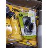 Image 2 : BOX OF NEW DEWALT FLASHLIGHTS, PHONE CHARGERS AND MORE