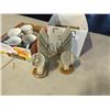 Image 2 : STONE BOOKENDS AND CHINA CUPS, SAUCERS, MUGS