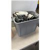 Image 2 : BOX AND TOTE OF KIDS TOYS AND KIDS HOCKEY GEAR