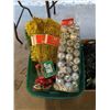 Image 2 : TOTE, BOX AND BIN OF GARLAND, ORNAMENTS, BOWS, LIGHTS AND MORE