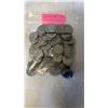 Image 2 : 100 CANADIAN 1950-1959 NICKELS  - 100% NICKEL OR CHROME