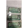 Image 2 : 4- 1 DOLLAR BILLS UNCIRCULATED 1954-1967, 1967-1973