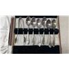 Image 2 : LOT OF SILVER PLATE AND STAINLESS CUTLERY