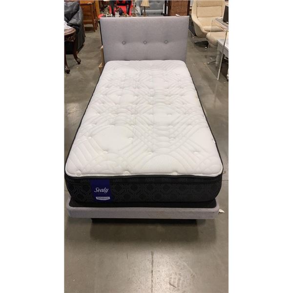 MODERN BEDFRAME AND TWIN SIZE MATTRESS