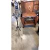 Image 1 : VINTAGE MAGAZINE TABLE AND WROUGHT IRON CANDLE STAND