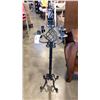 Image 2 : VINTAGE MAGAZINE TABLE AND WROUGHT IRON CANDLE STAND