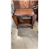 Image 4 : VINTAGE MAGAZINE TABLE AND WROUGHT IRON CANDLE STAND