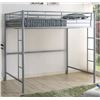 Image 1 : Walker Edison Orion Urban Industrial Metal Double Over Loft Bunk Bed, RETAIL $737