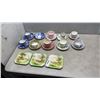 Image 1 : 9 CHINA CUPS AND SAUCERS: WADE, ROYAL CROWN DERBY AND MORE WITH 3 ROYAL DOULTON PLATES