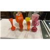 Image 1 : 7 PIECES ART GLASS VASES