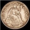 Image 1 : 1857 Seated Liberty Half Dime CLOSE UNC