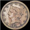 Image 1 : 1851 Braided Hair Half Cent NEARLY UNCIRCULATED