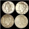 Image 1 : (4) Misc Silver Dollars (1925-S, 1935-D, 1878-S,