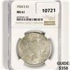 Image 1 : 1924-S Silver Peace Dollar NGC MS61