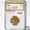 Image 1 : 1864 Two Cent Piece PGA MS60 Small Motto