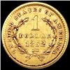 Image 2 : 1852 Rare Gold Dollar CLOSELY UNCIRCULATED
