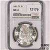 Image 1 : 1881-CC Morgan Silver Dollar NGC MS61