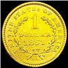 Image 2 : 1851 Rare Gold Dollar CLOSELY UNCIRCULATED