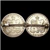Image 2 : 3 1883 Kingdom of Hawaii Quarters on Pin LIGHT CIRC