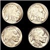 Image 1 : (5) Buffalo Nickels ((3) 1913, 1938-D) UNCIRCULAT