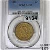 1850 Braided Hair Large Cent PCGS AU 50