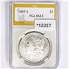 1897-S Morgan Silver Dollar PGA MS63