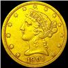 1901-S $5 Gold Half Eagle LIGHTLY CIRCULATED
