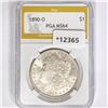 1891-O Morgan Silver Dollar PGA MS64
