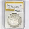 1897-S Morgan Silver Dollar PGA MS62 PL