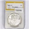 Image 1 : 1882-CC Morgan Silver Dollar PGA MS64