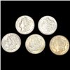 (5) Morgan Silver Dollars (1887, 1896, 1898, 1921