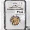 Image 1 : 1909-D $5 Gold Half Eagle NGC MS63