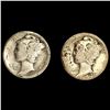 Image 1 : (2) 1921 Mercury Dimes NICELY CIRCULATED