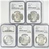 Image 1 : 1884-1885-O 5 Morgan Silver Dollar NGC MS63