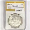 1886-O Silver Peace Dollar PGA MS63